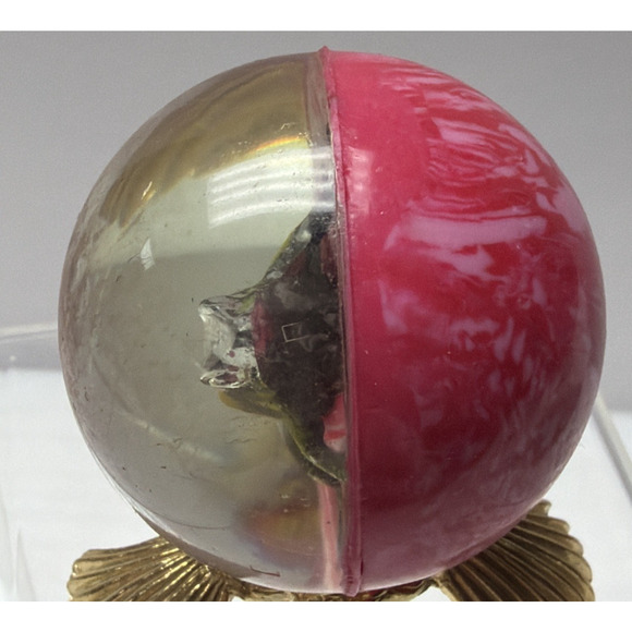 Vintage Pink Rubber Bouncy Ball Frog Inside Vending Machine Novelty Toy - Picture 7 of 14